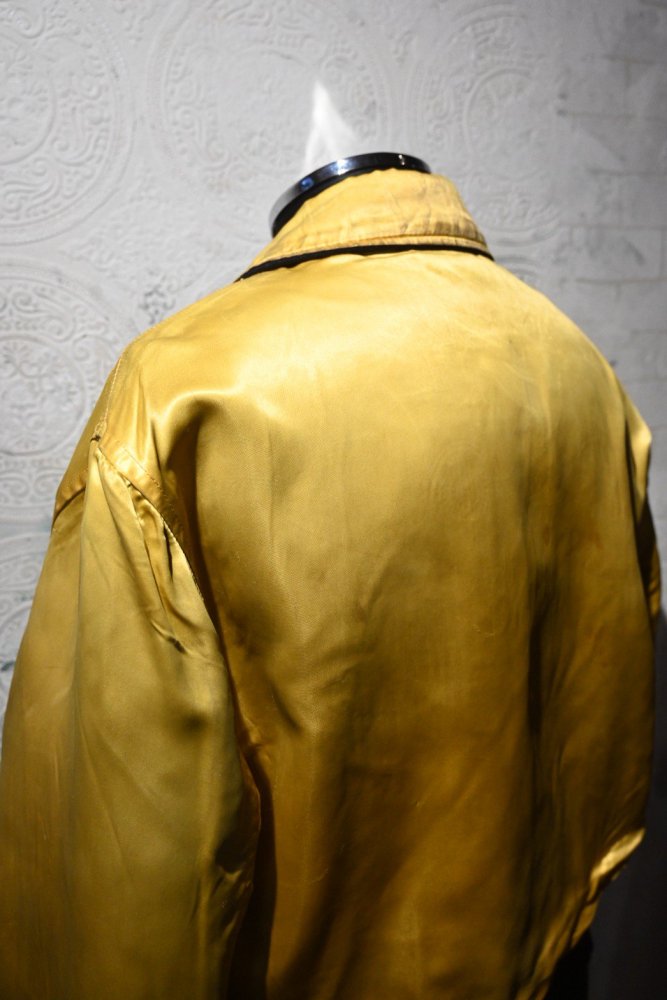 us 1950's~ wool  satin reversible award jacket