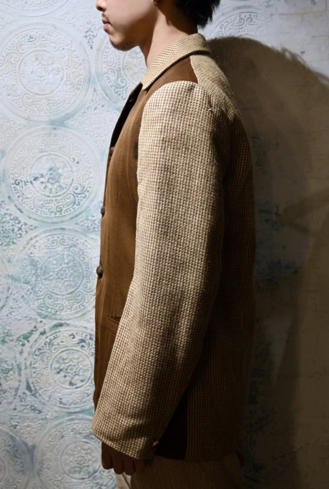 us 1950's wool gabardine  tweed nassau jacket