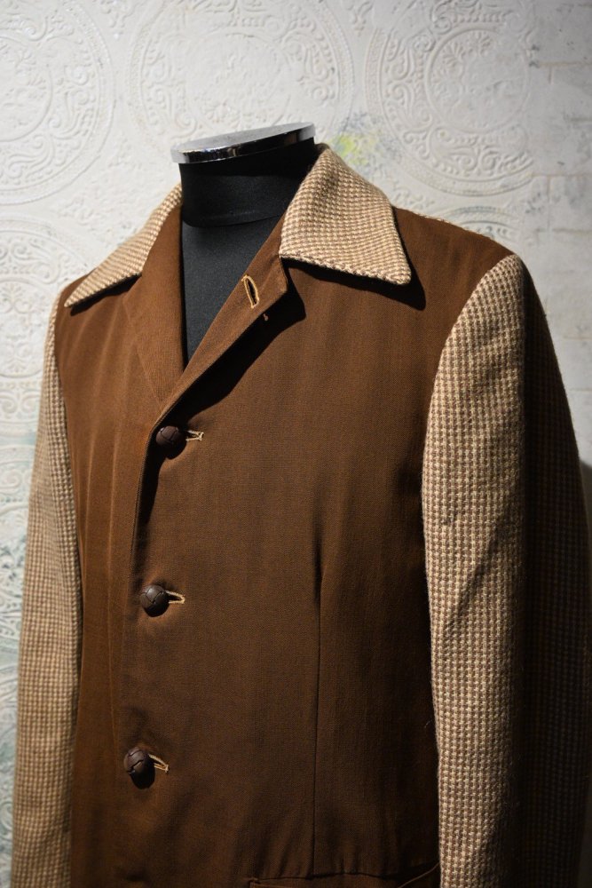 us 1950's wool gabardine  tweed nassau jacket