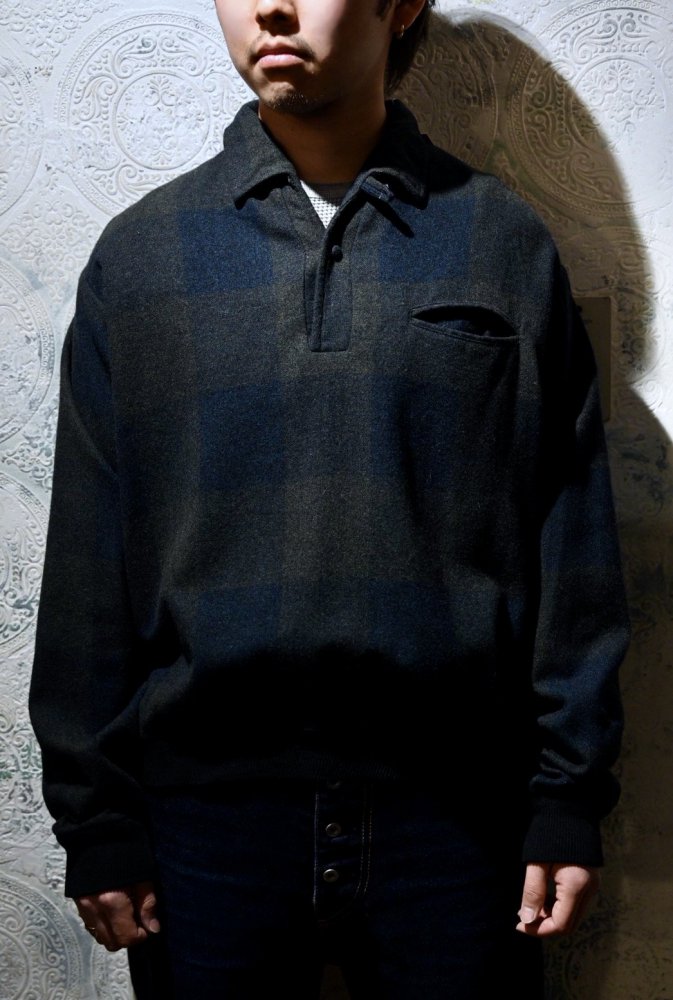 us 1950's~ "Lancer" wool pullover shirt