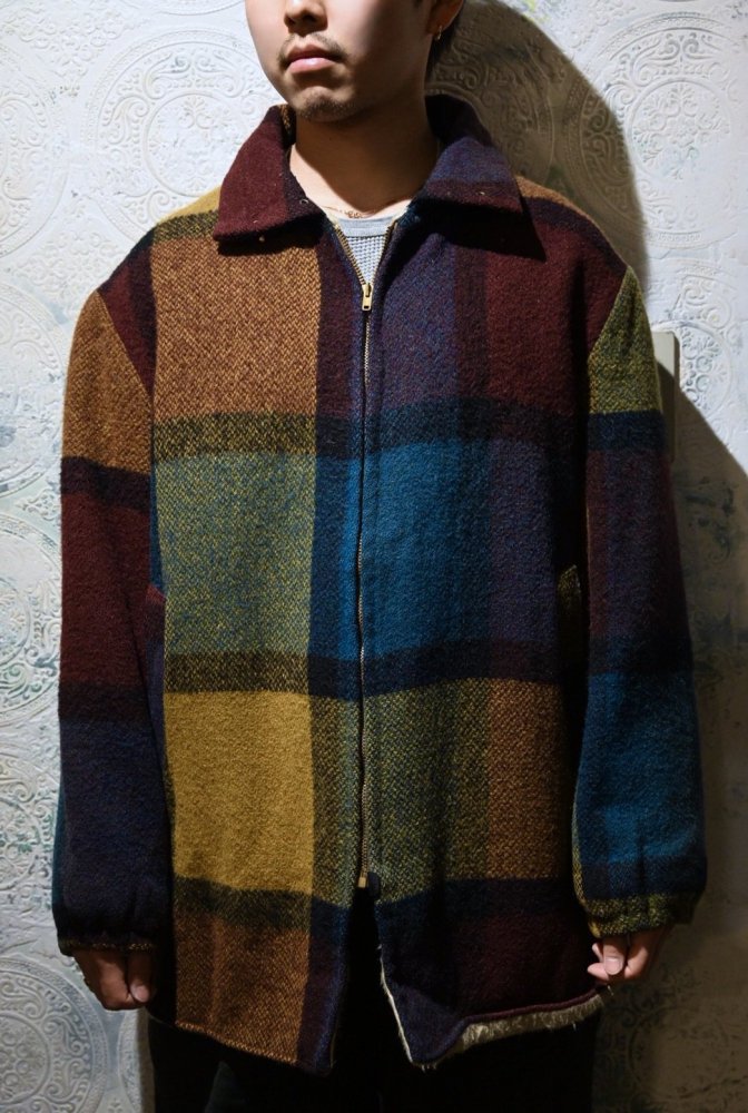 us 1960's~ "h.i.s" wool tweed jacket