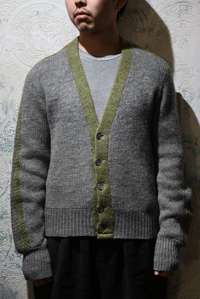 us 1960's wool knit cardigan