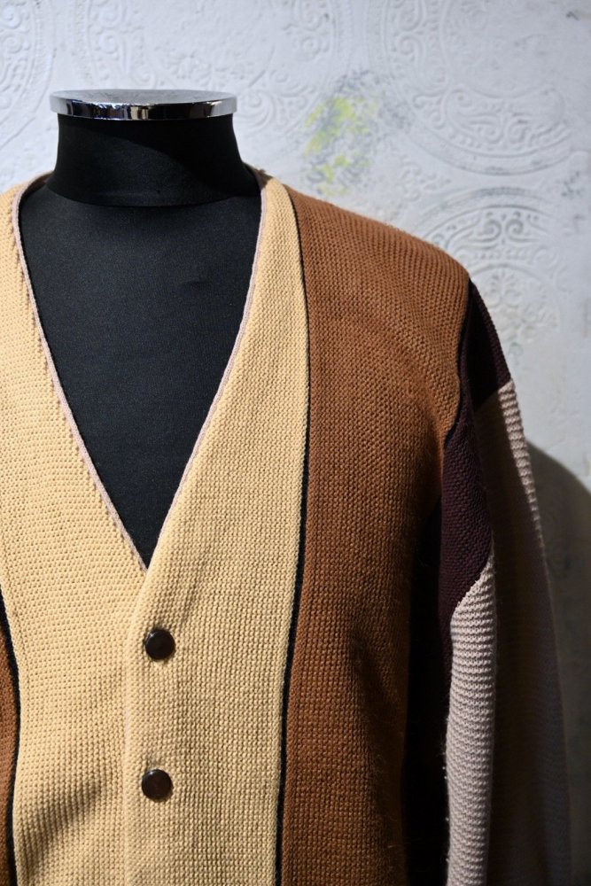 us 1960's~ acrylic knit cardigan