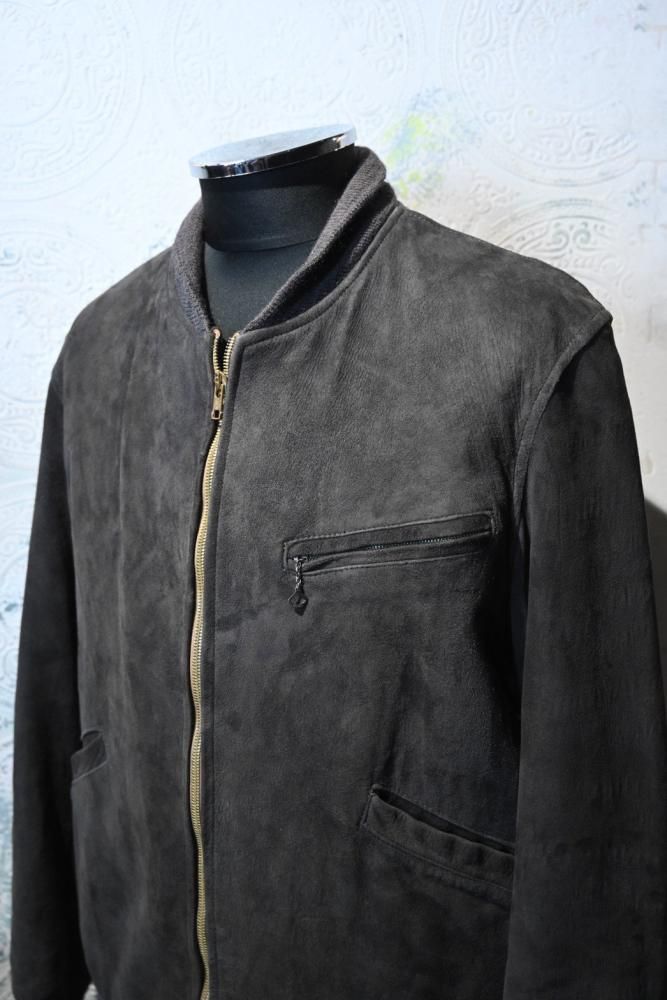 us 1950's~ nubuck leather jacket