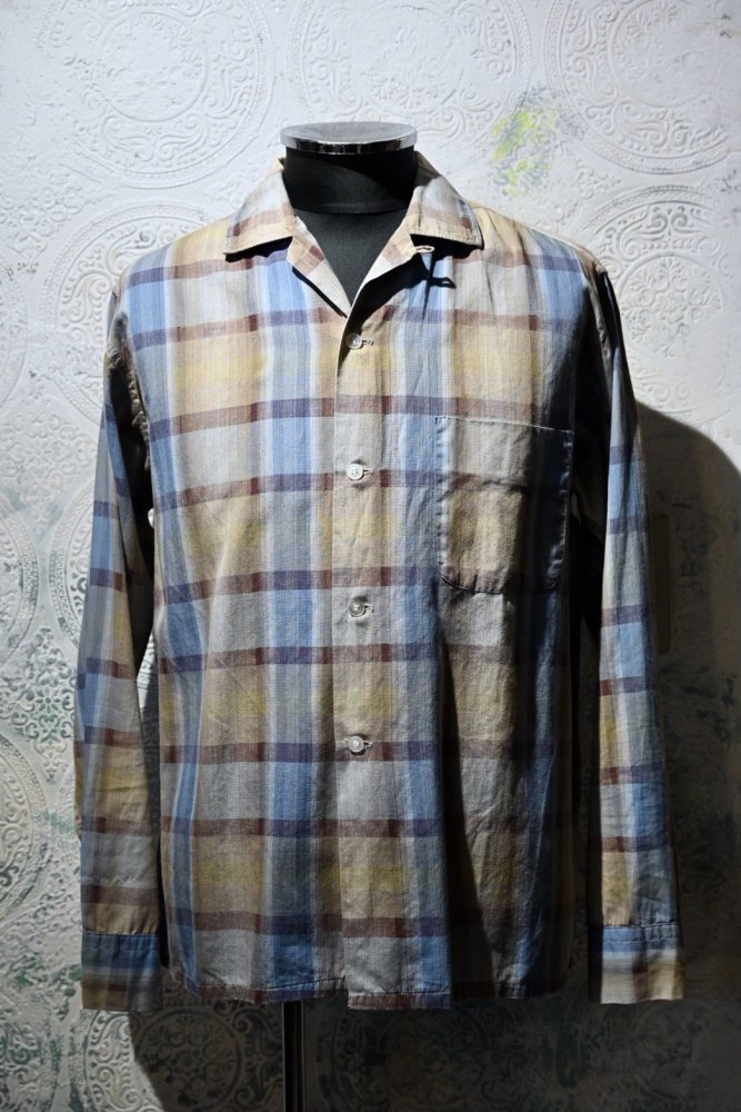 us 1960's~ "Sandy Mac Donald" check shirt