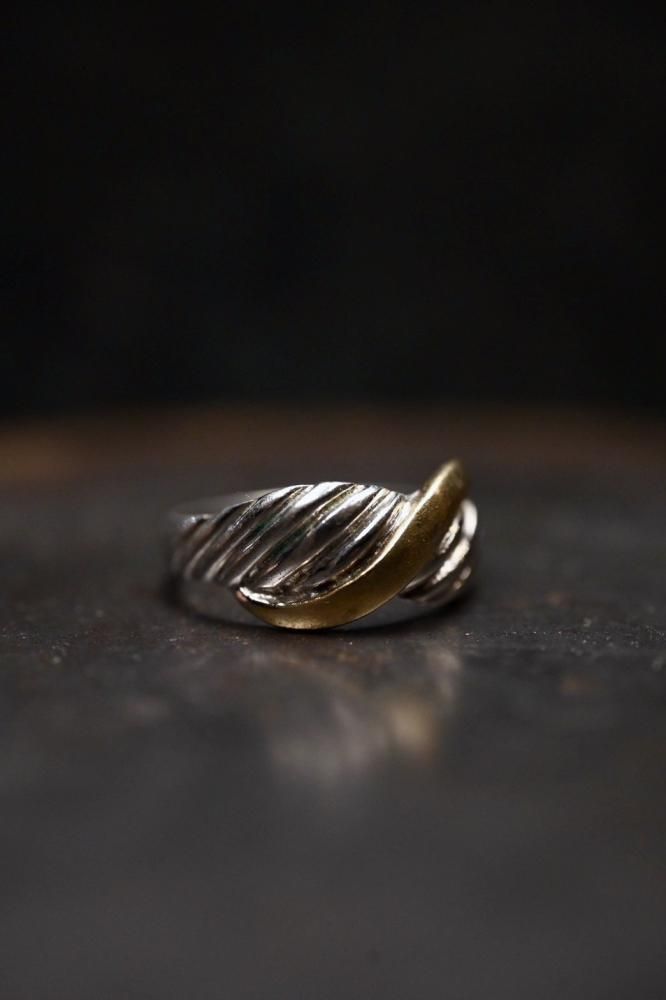 Vintage silver  gold plated ring