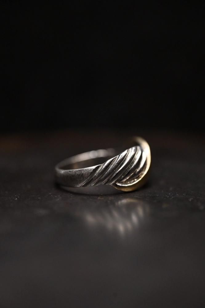 Vintage silver  gold plated ring