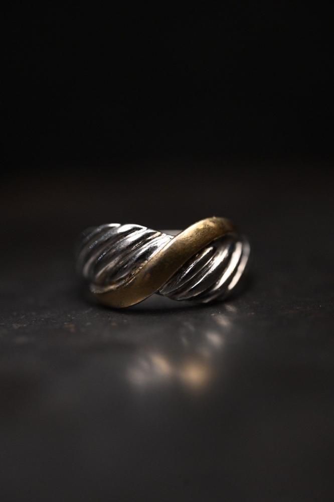 Vintage silver  gold plated ring