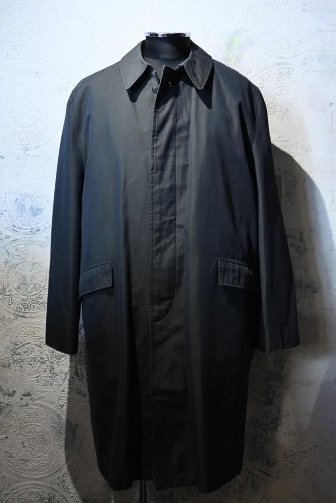 us 1960's~ cotton gabardine stain collar coat