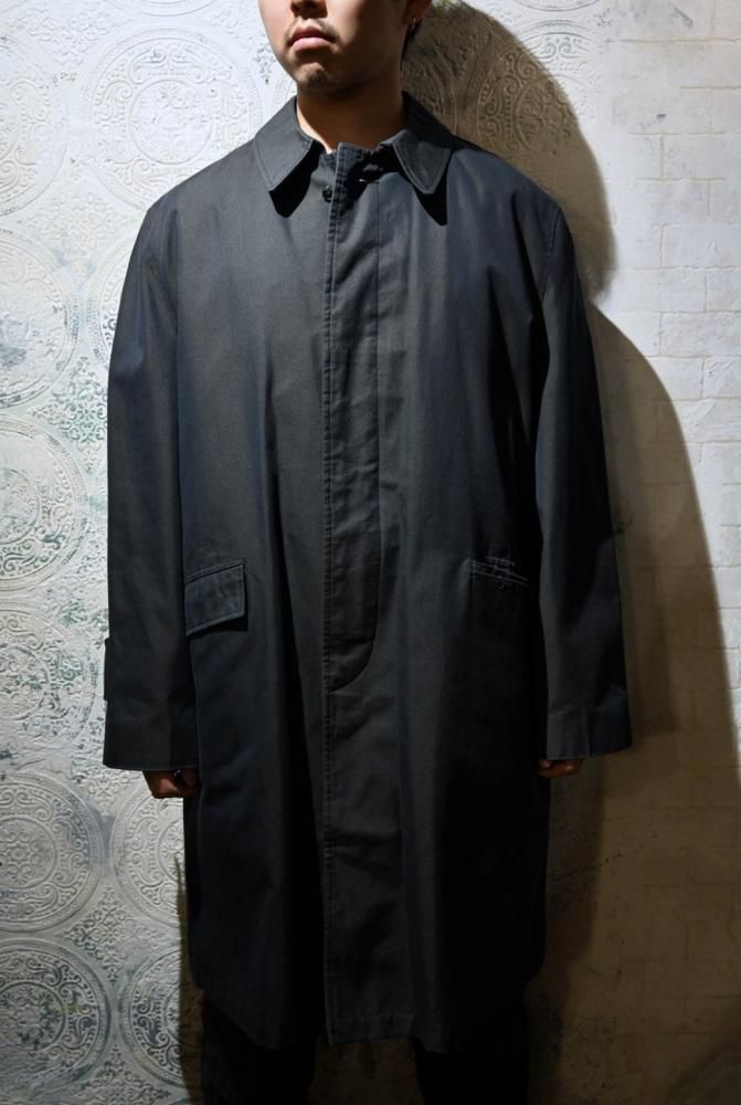 us 1960's~ cotton gabardine stain collar coat