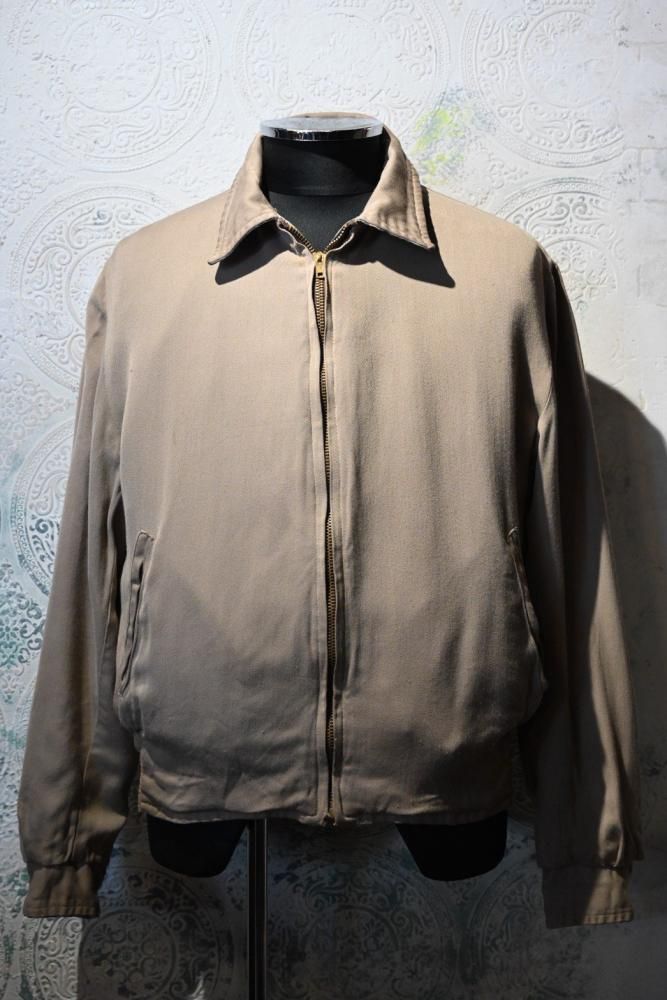 us 1950's~ cotton reversible jacket