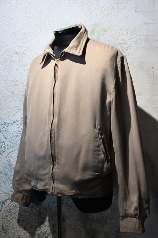 us 1950's~ cotton reversible jacket