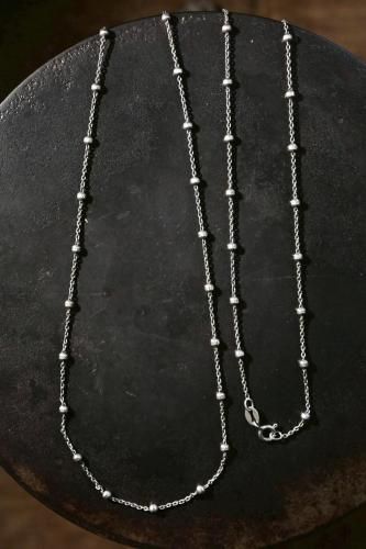 Italy vintage silver chain necklace
