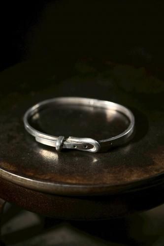 Vintage silver belt bracelet