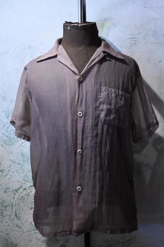 us 1950's over dyed nylon s/s shirt