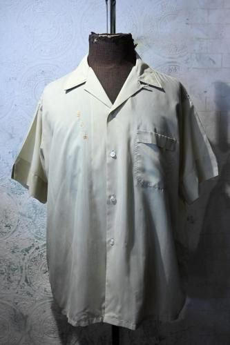 us 1970's open collar s/s shirt