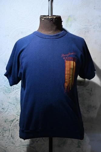 us 1970's~ printed s/s sweat