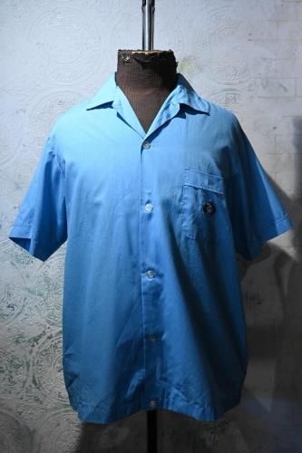 us 1960's~ "NAT NAST" flocky s/s shirt