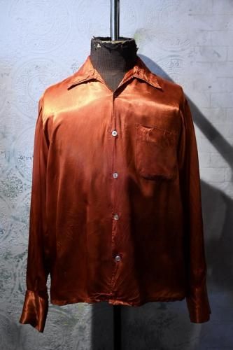 us 1950's "The Dunbrooke" satin shirt