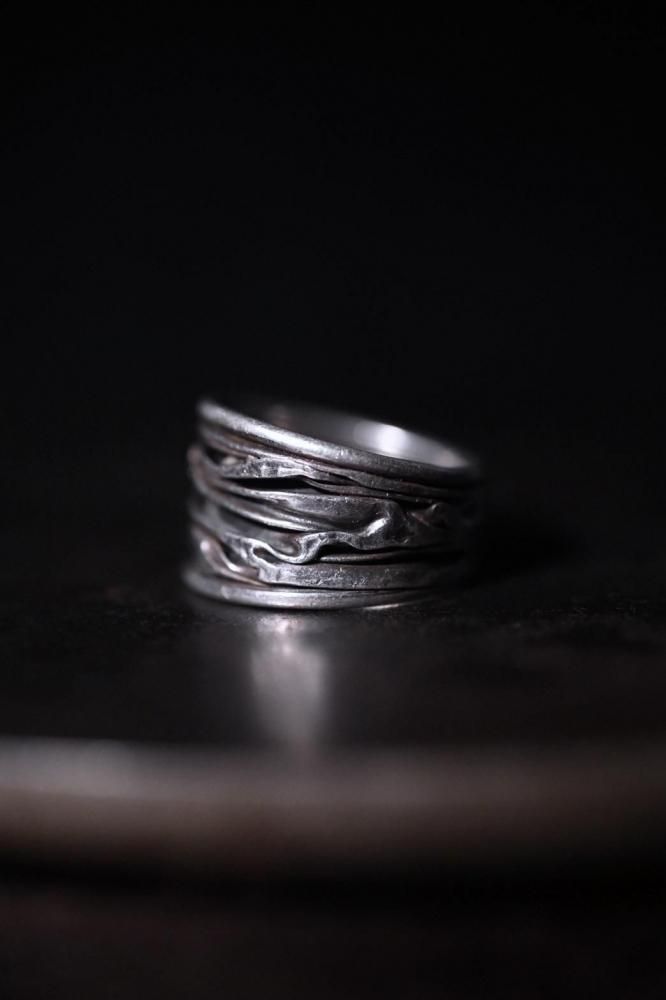 Vintage silver compression ring