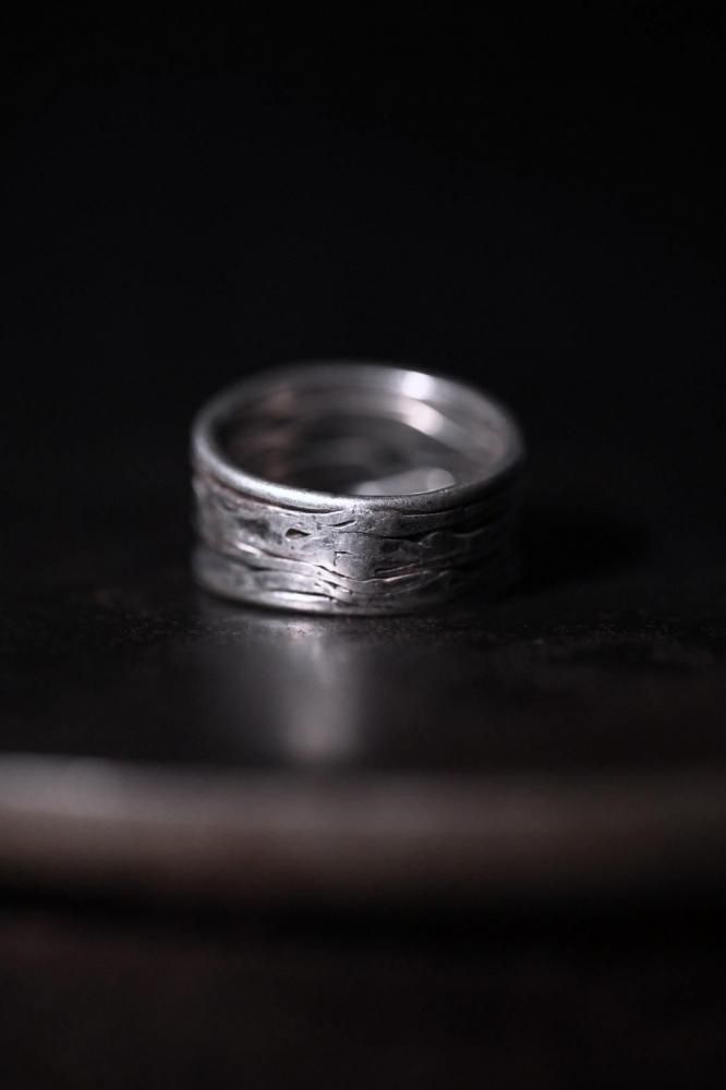 Vintage silver compression ring