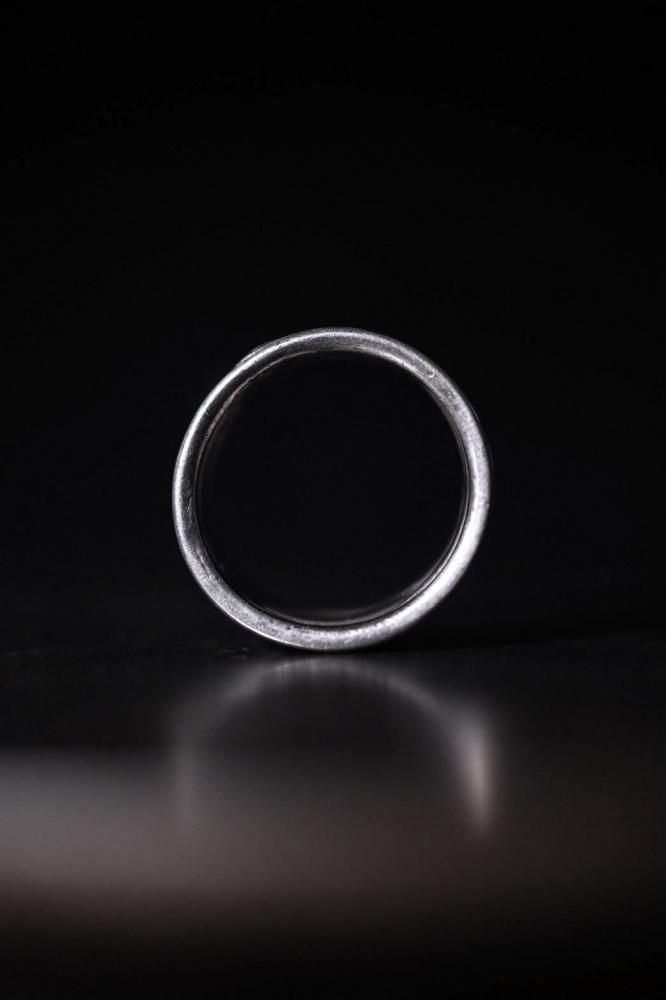 Vintage silver compression ring