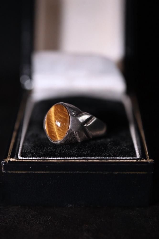 Vintage silver  tiger eye ring