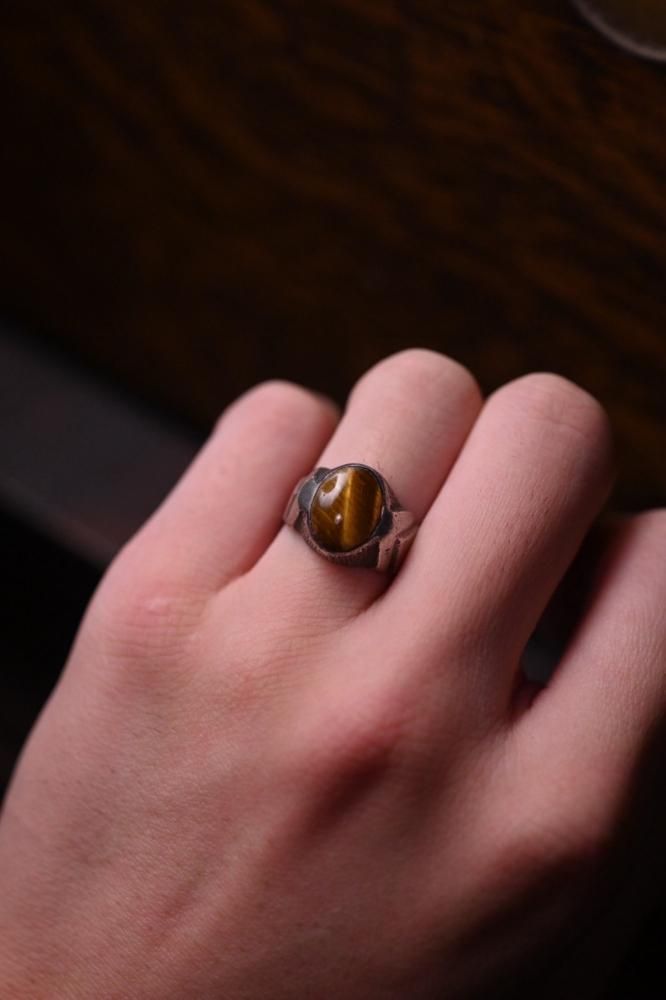 Vintage silver  tiger eye ring