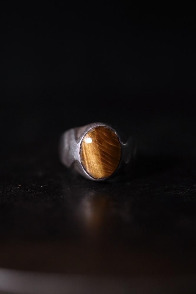 Vintage silver  tiger eye ring