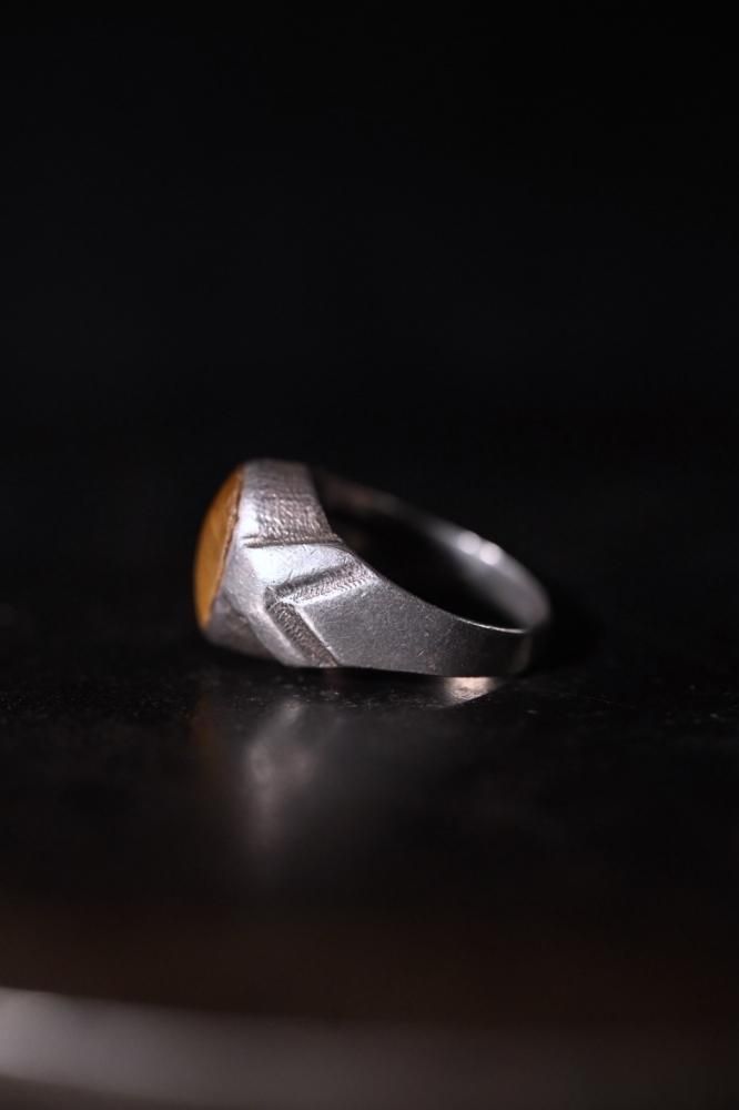 Vintage silver  tiger eye ring
