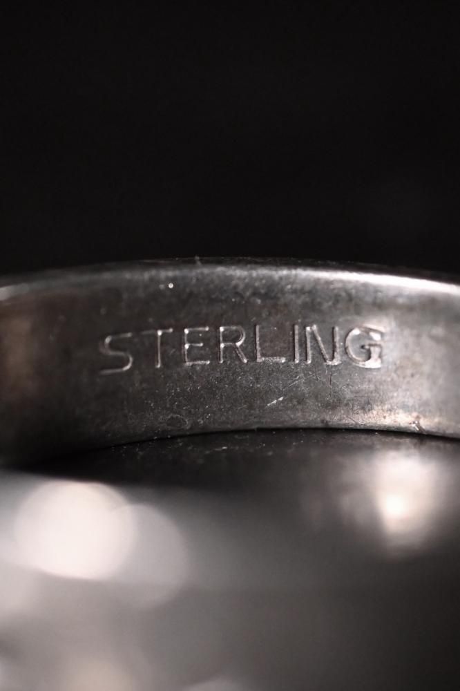 Vintage silver cross ring