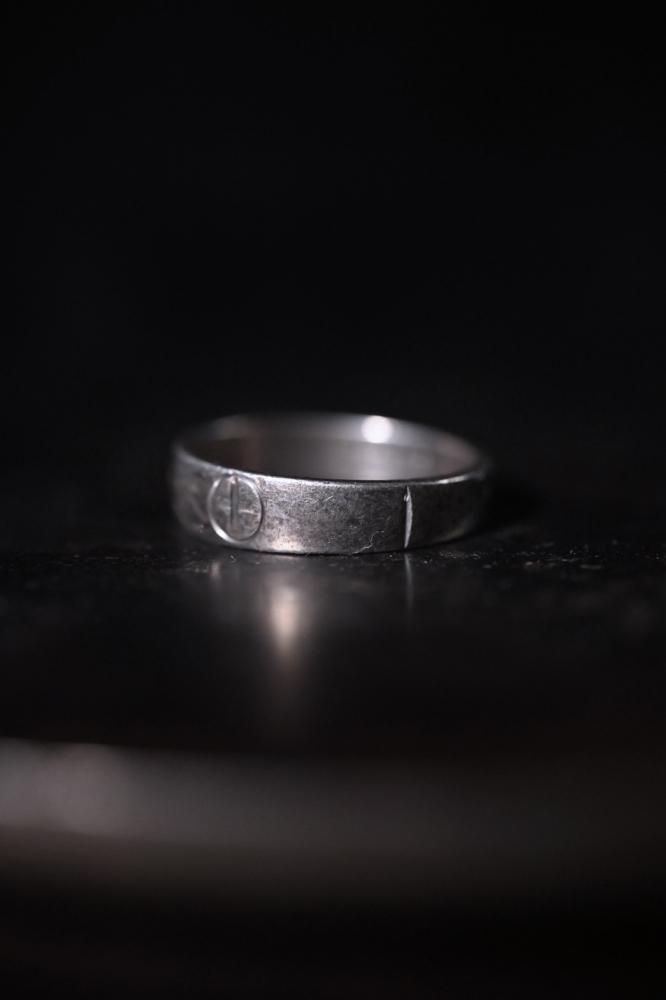Vintage silver cross ring