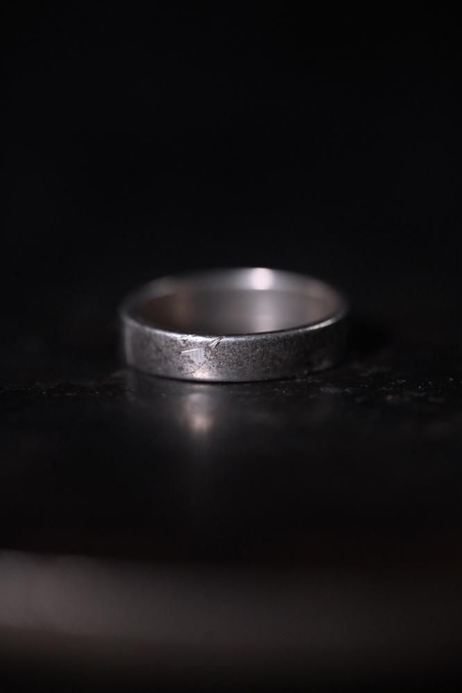 Vintage silver cross ring