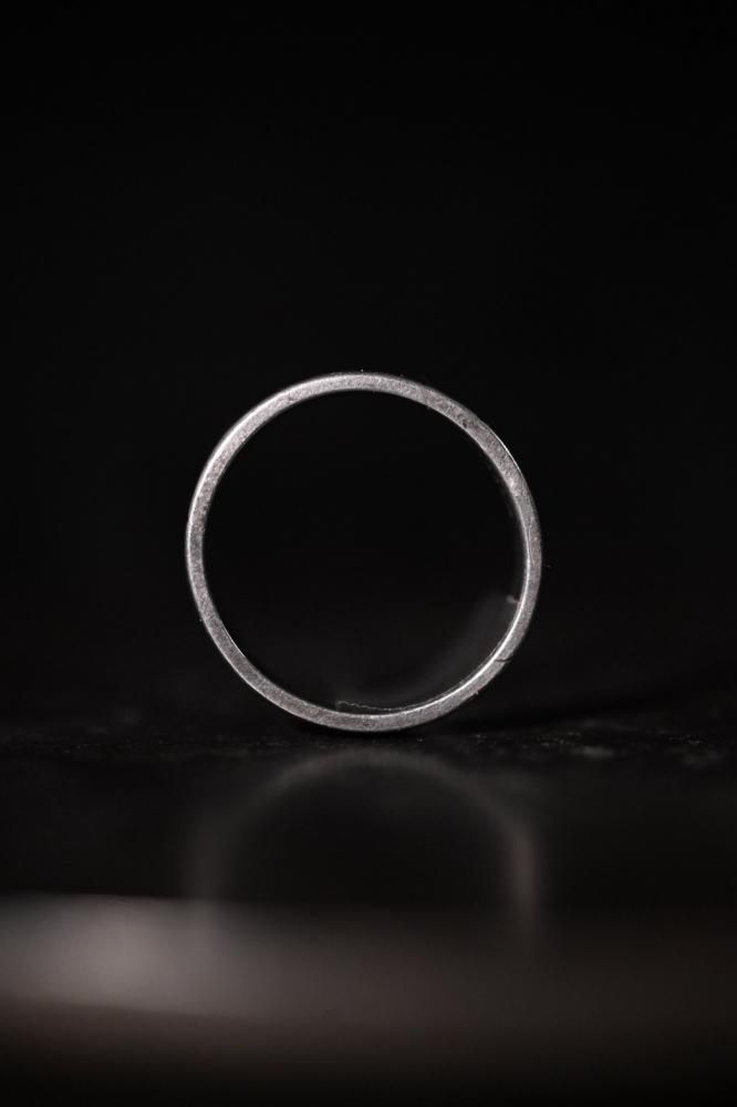 Vintage silver cross ring