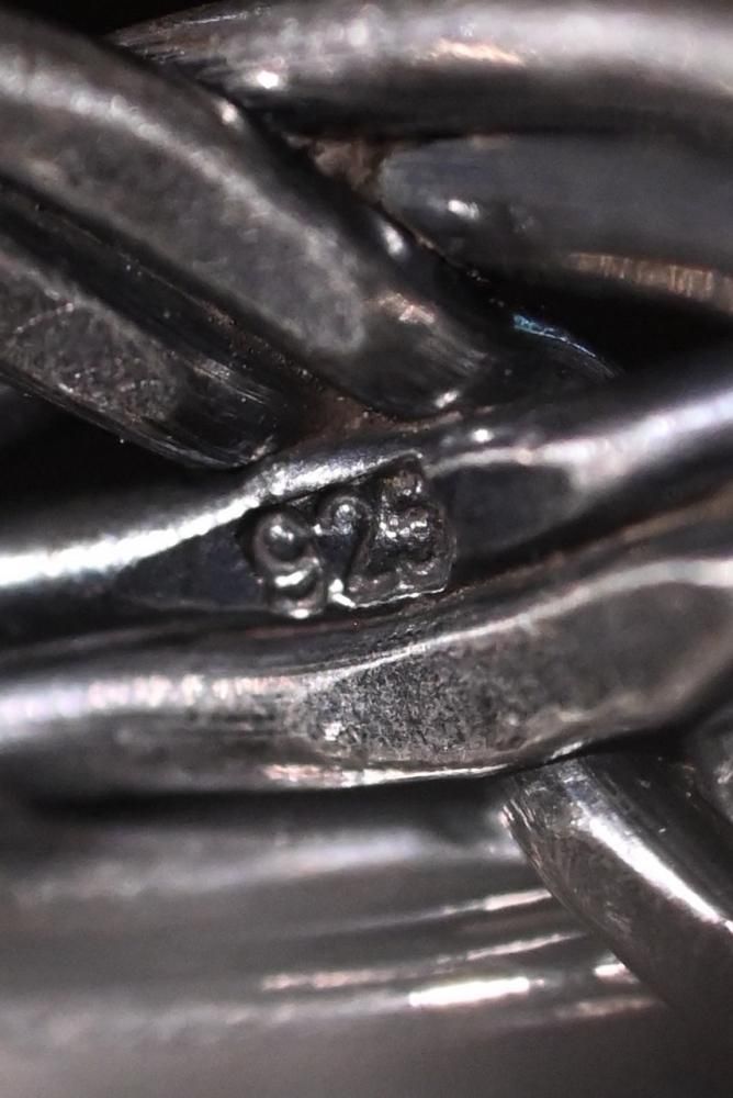 Vintage silver braid ring