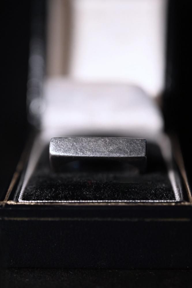 Vintage silver square ring