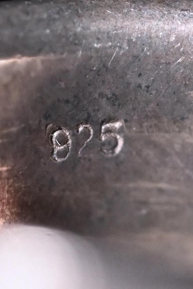 Vintage silver fleur de lis ring