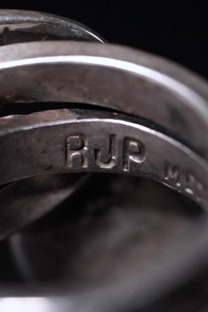 Vintage silver snake ring