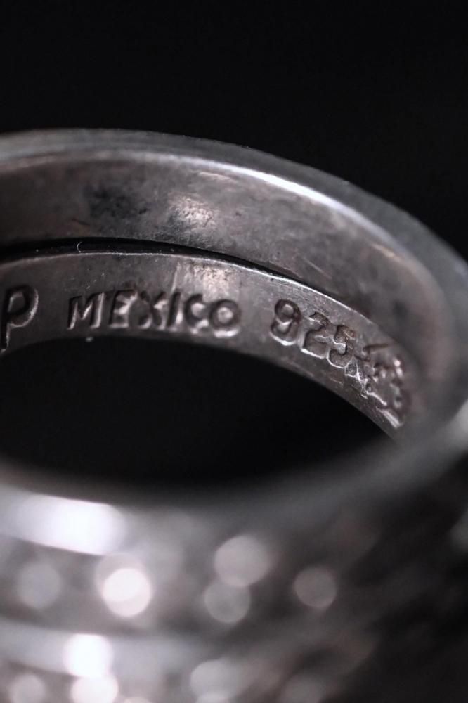Vintage silver snake ring