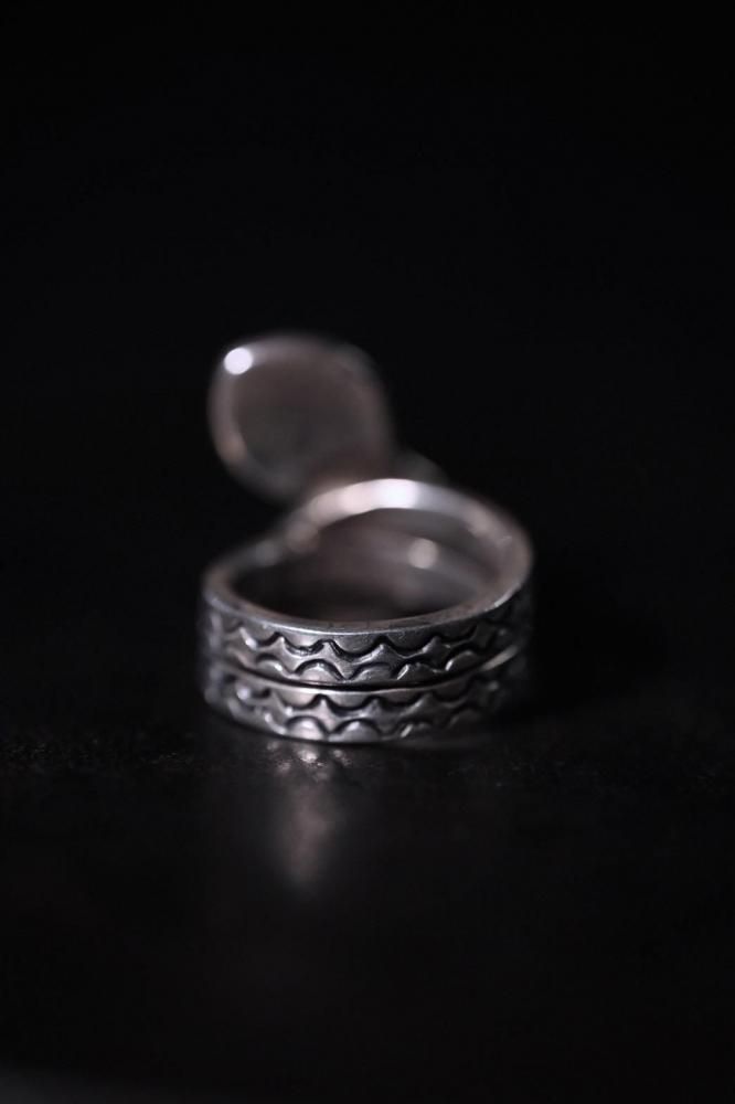 Vintage silver snake ring