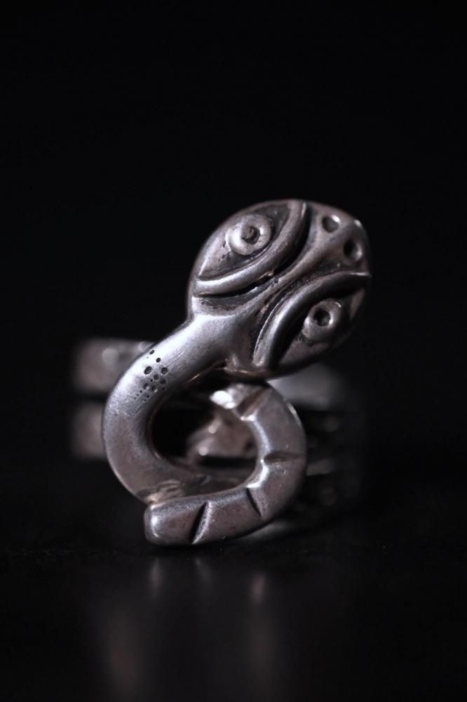 Vintage silver snake ring