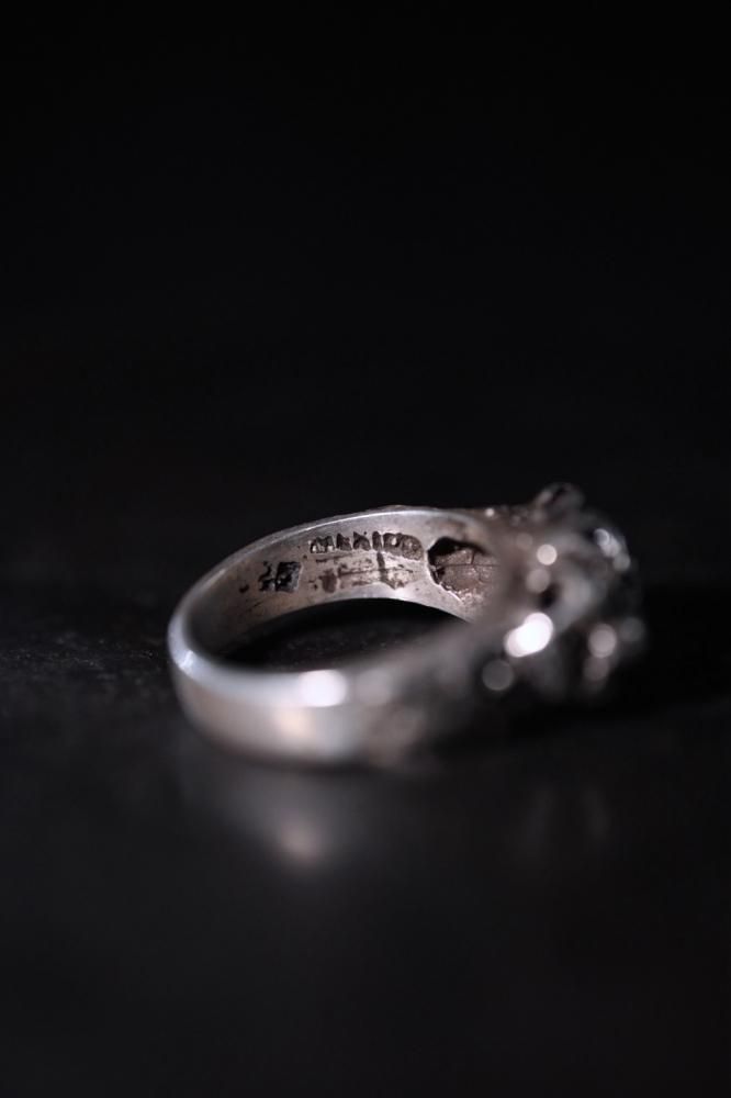 Vintage panther silver ring