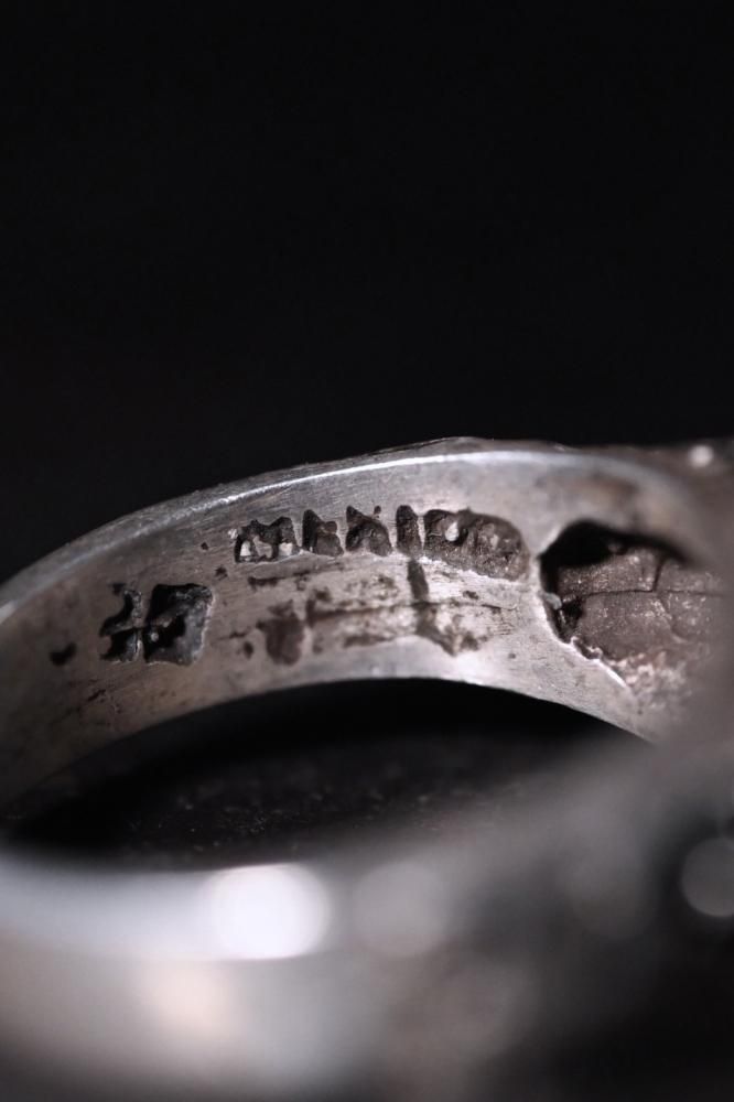 Vintage panther silver ring