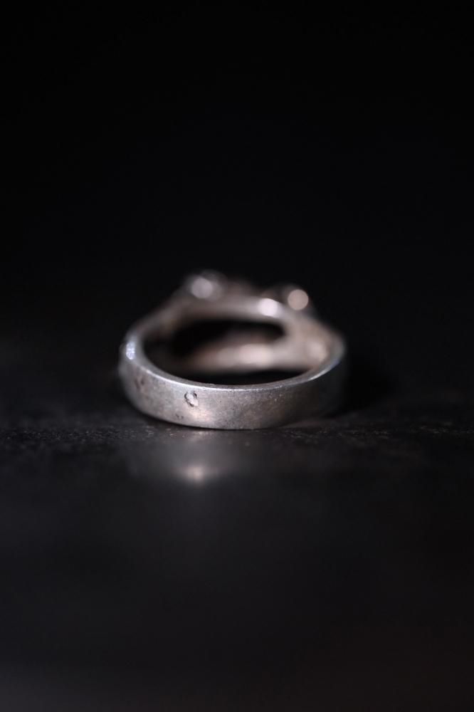 Vintage panther silver ring