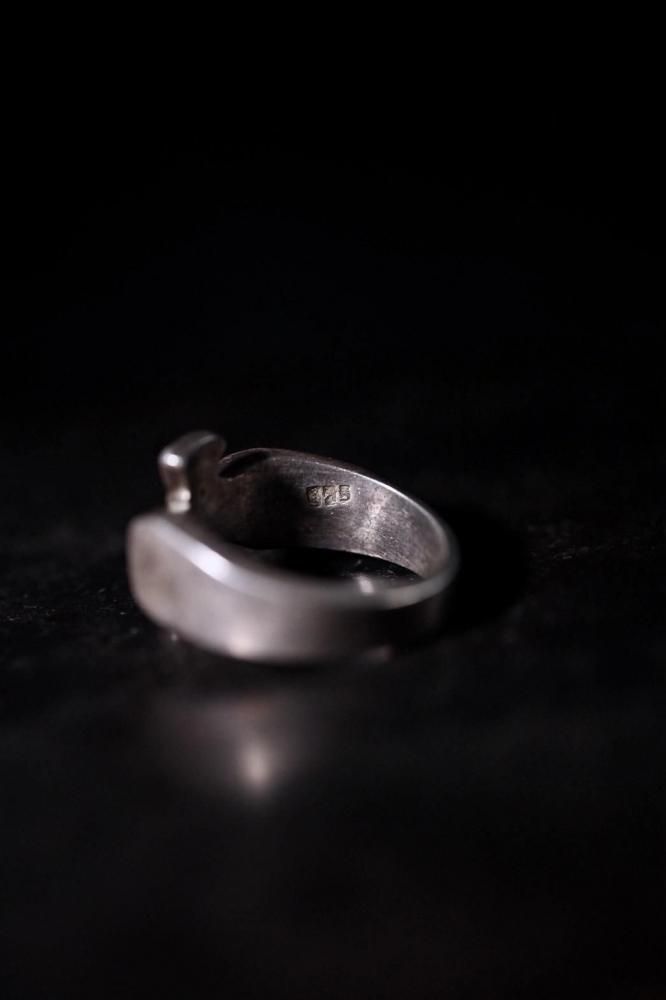 Vintage iron cross silver ring