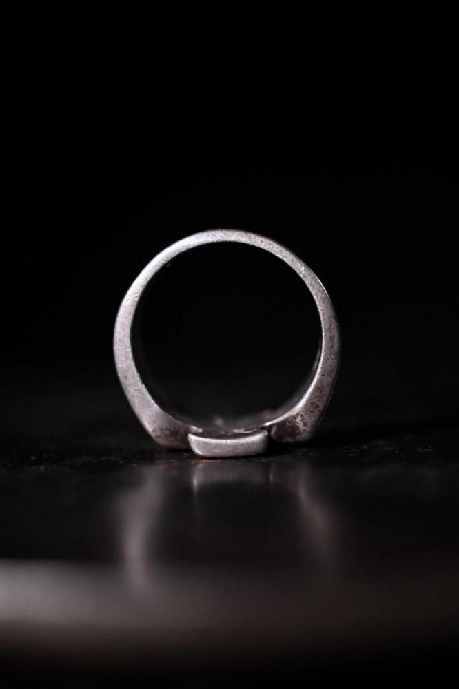 Vintage iron cross silver ring