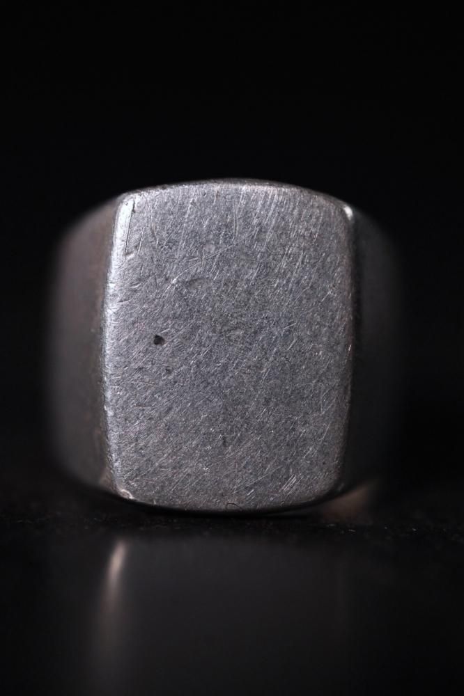 Vintage silver signet ring