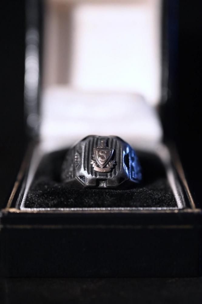us 1934 silver college ring