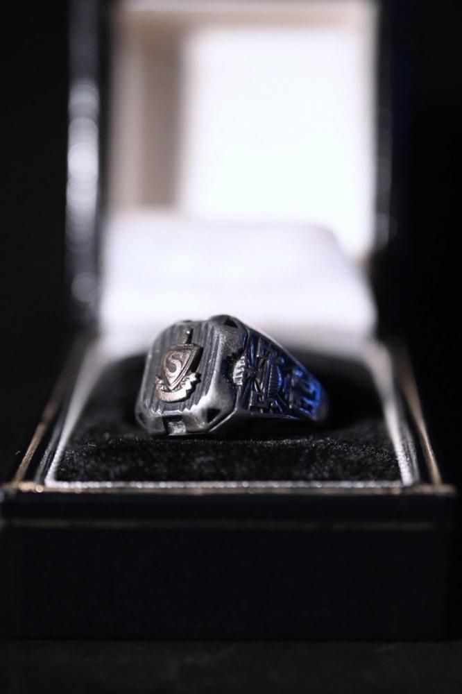 us 1934 silver college ring