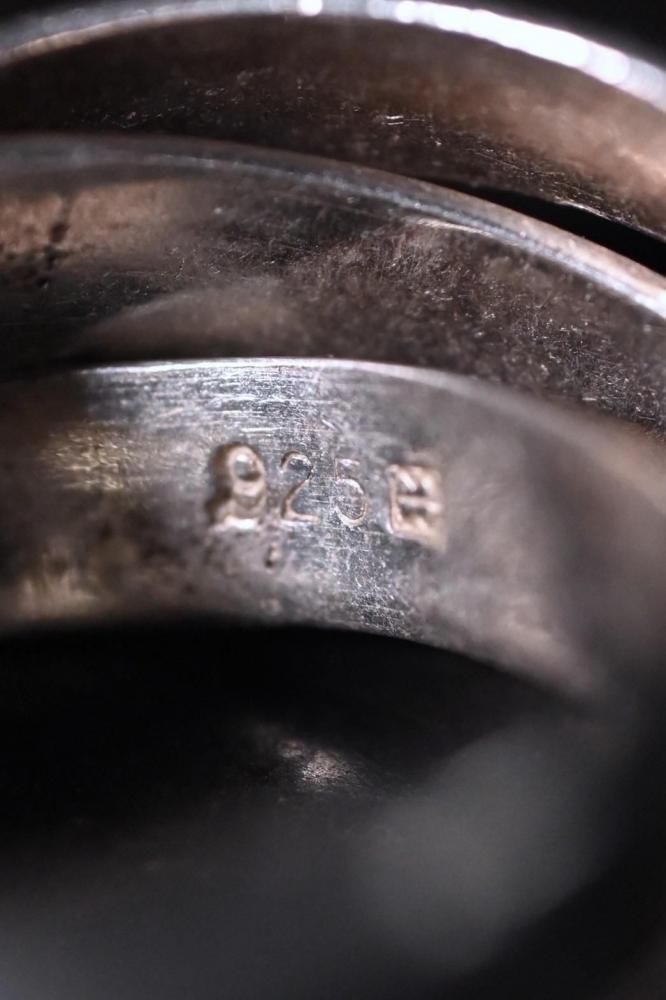 Vintage silver trinity ring